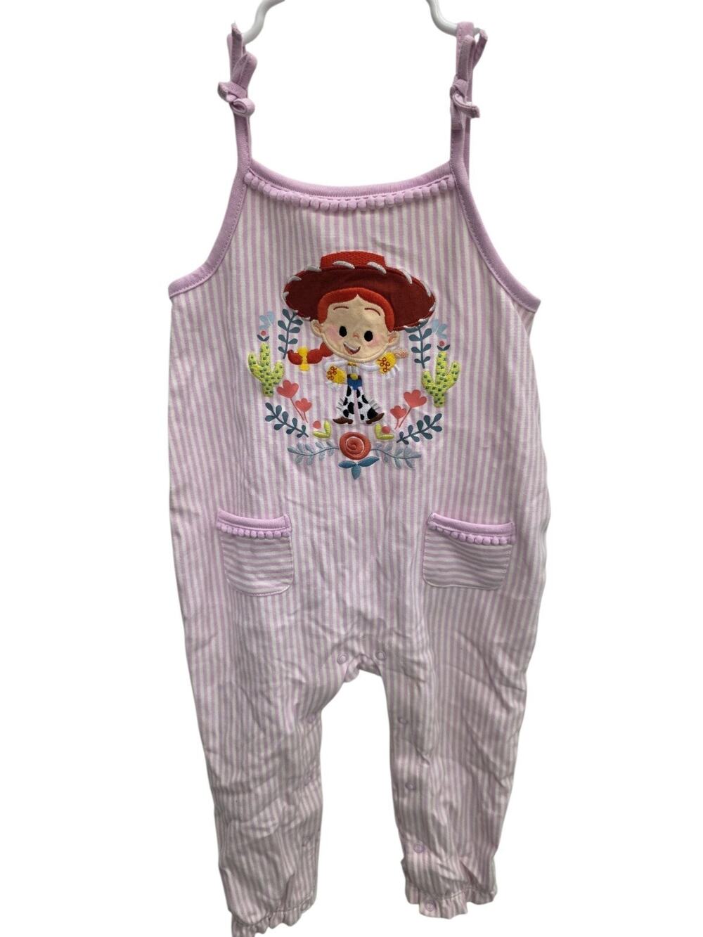 Disney Baby Jessie Toy Story Pink White Jumpsuit Jumper Snap 18-24 Months